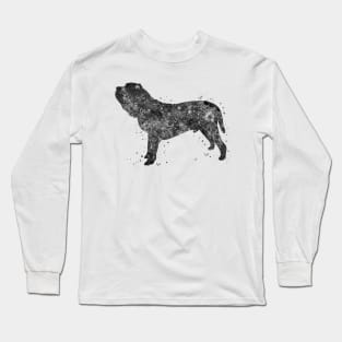 Neapolitan mastiff dog black and white Long Sleeve T-Shirt